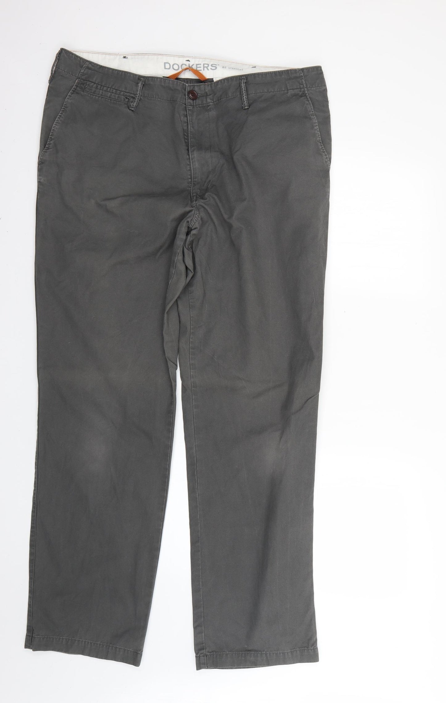 DOCKERS Mens Grey   Trousers  Size 34 L30 in