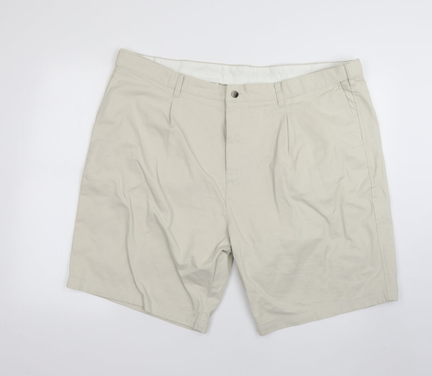 Cotton Traders Mens Beige   Chino Shorts Size 48