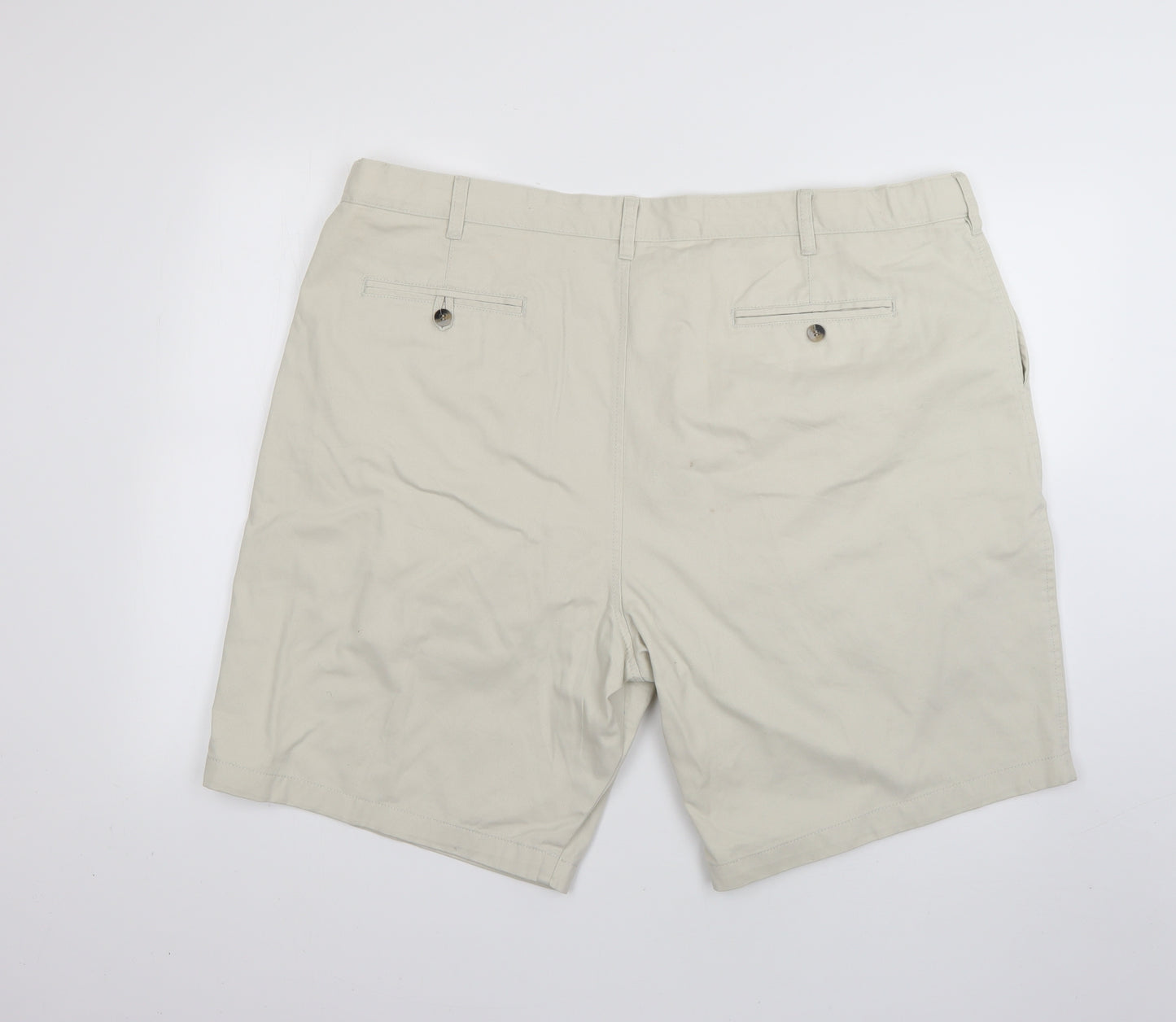Cotton Traders Mens Beige   Chino Shorts Size 48