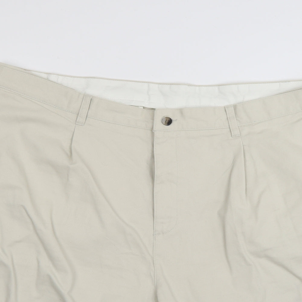 Cotton Traders Mens Beige   Chino Shorts Size 48