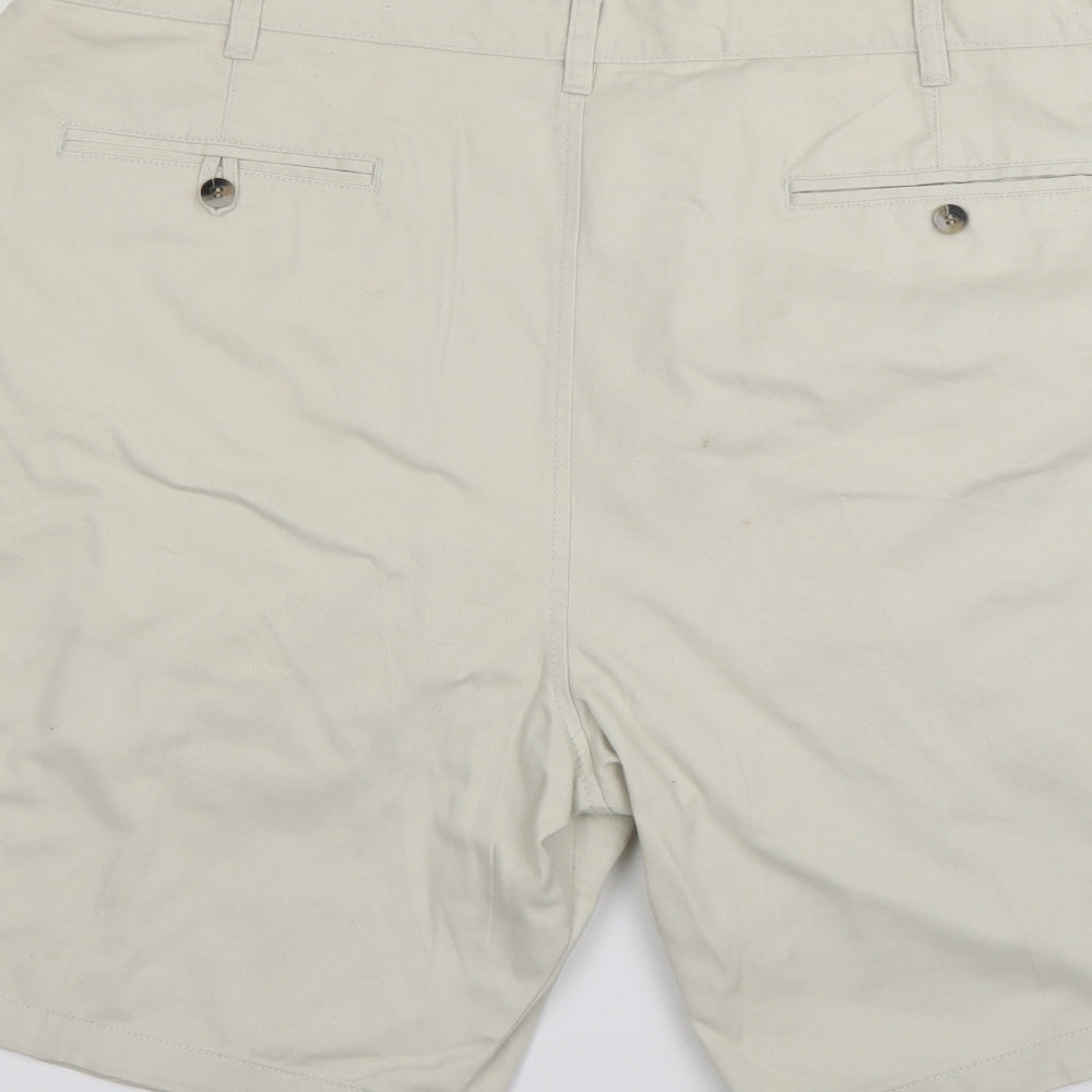 Cotton Traders Mens Beige   Chino Shorts Size 48