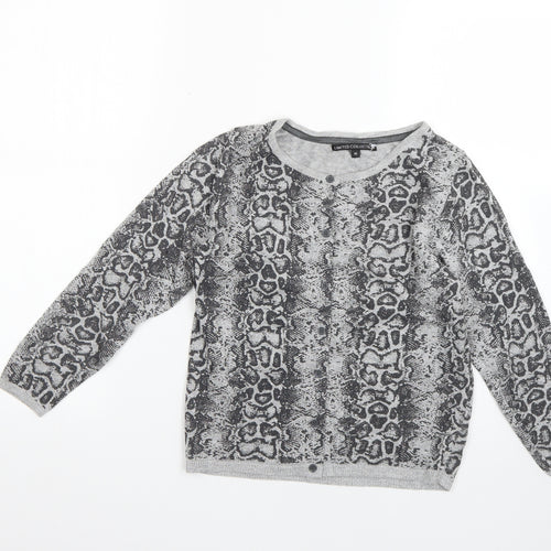 limited collection Womens Silver Animal Print  Pullover Jumper Size 10