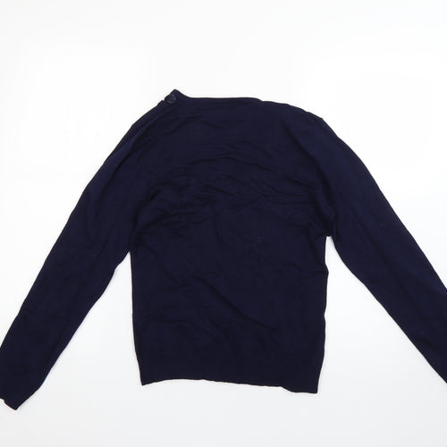 just elegant Womens Blue   Pullover Jumper Size S