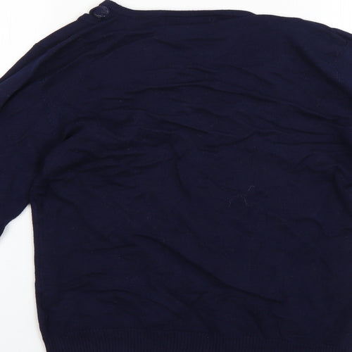 just elegant Womens Blue   Pullover Jumper Size S