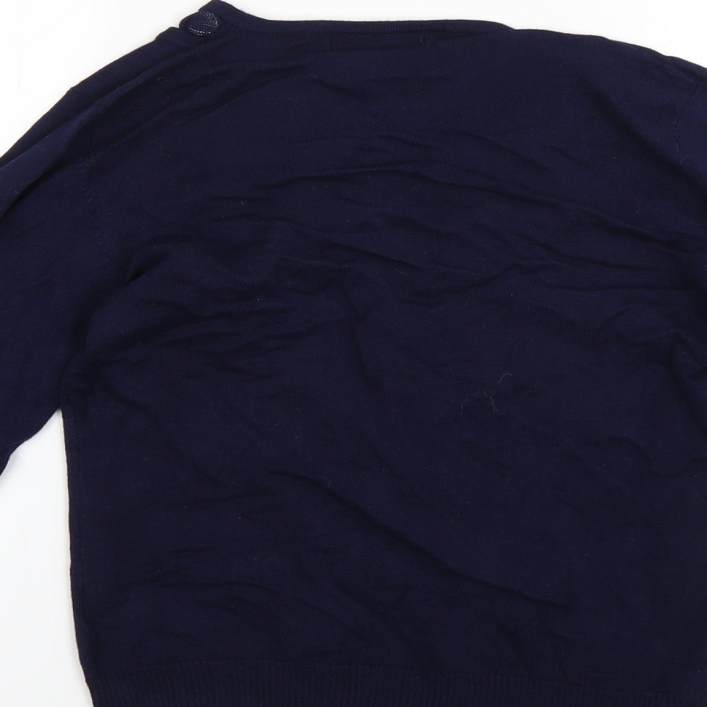 just elegant Womens Blue   Pullover Jumper Size S