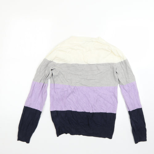 Marks and Spencer Womens Multicoloured Striped  Pullover Jumper Size 6
