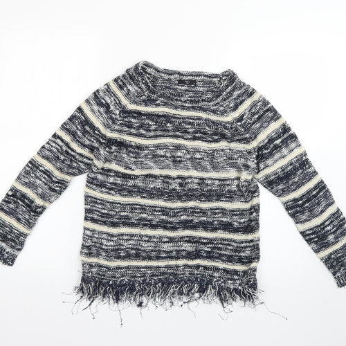M&Co Womens Multicoloured Striped  Pullover Jumper Size 12