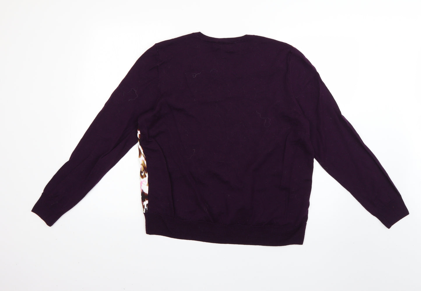 Jaeger Womens Purple   Pullover Jumper Size XL