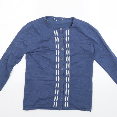 Preworn Womens Blue   Cardigan Jumper Size XS