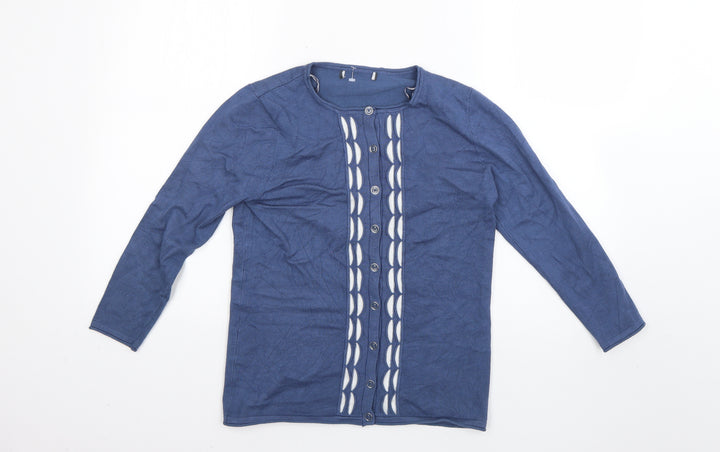 Preworn Womens Blue   Cardigan Jumper Size XS