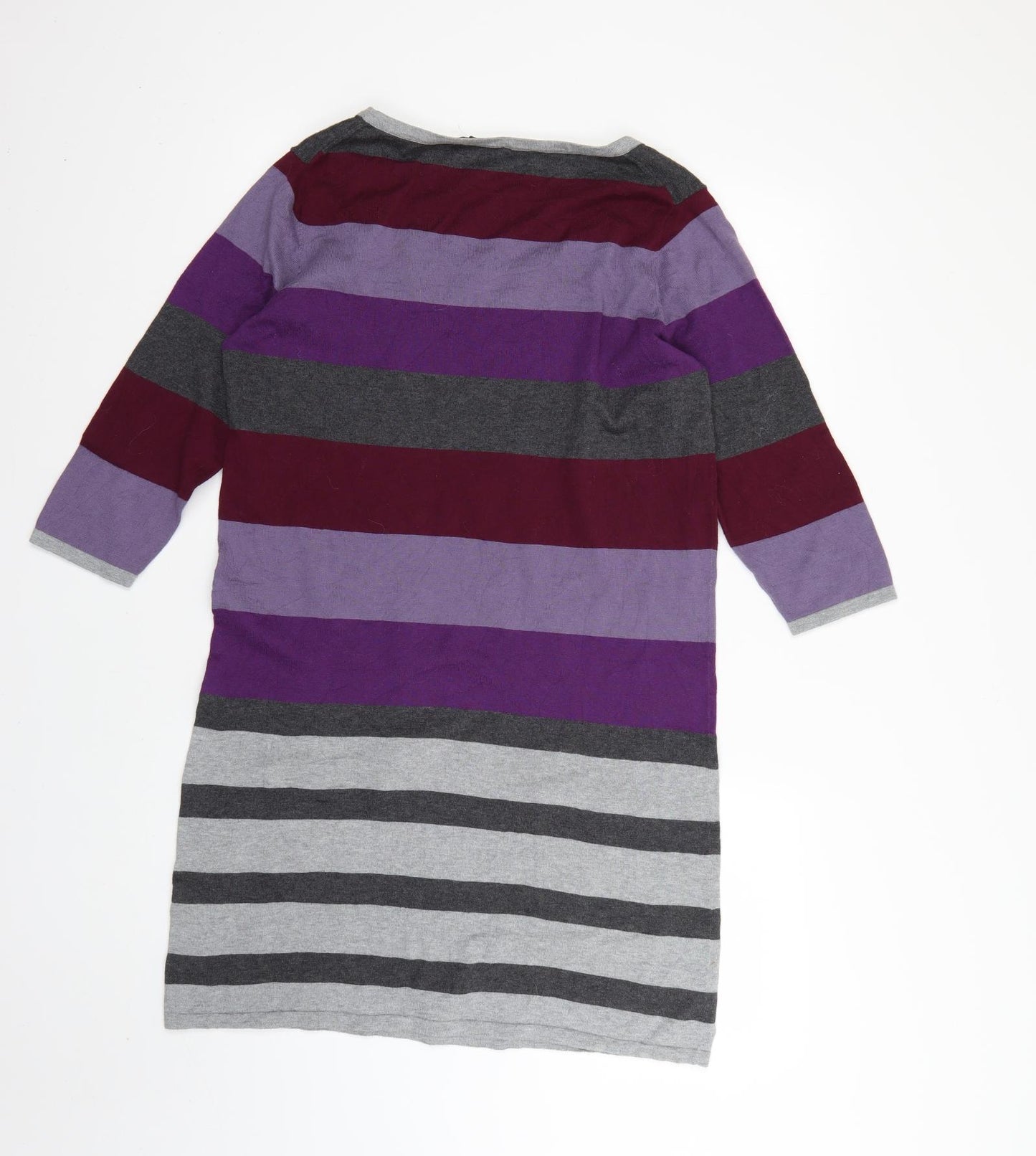 Marks and Spencer Womens Multicoloured Striped  Jumper Dress  Size 16