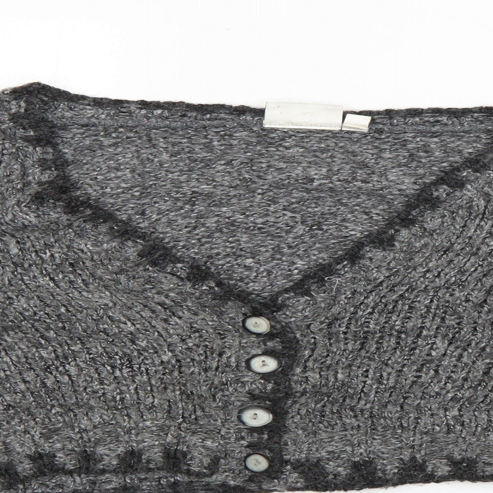 hennes Womens Grey   Cardigan Jumper Size S