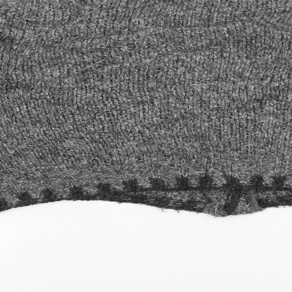 hennes Womens Grey   Cardigan Jumper Size S
