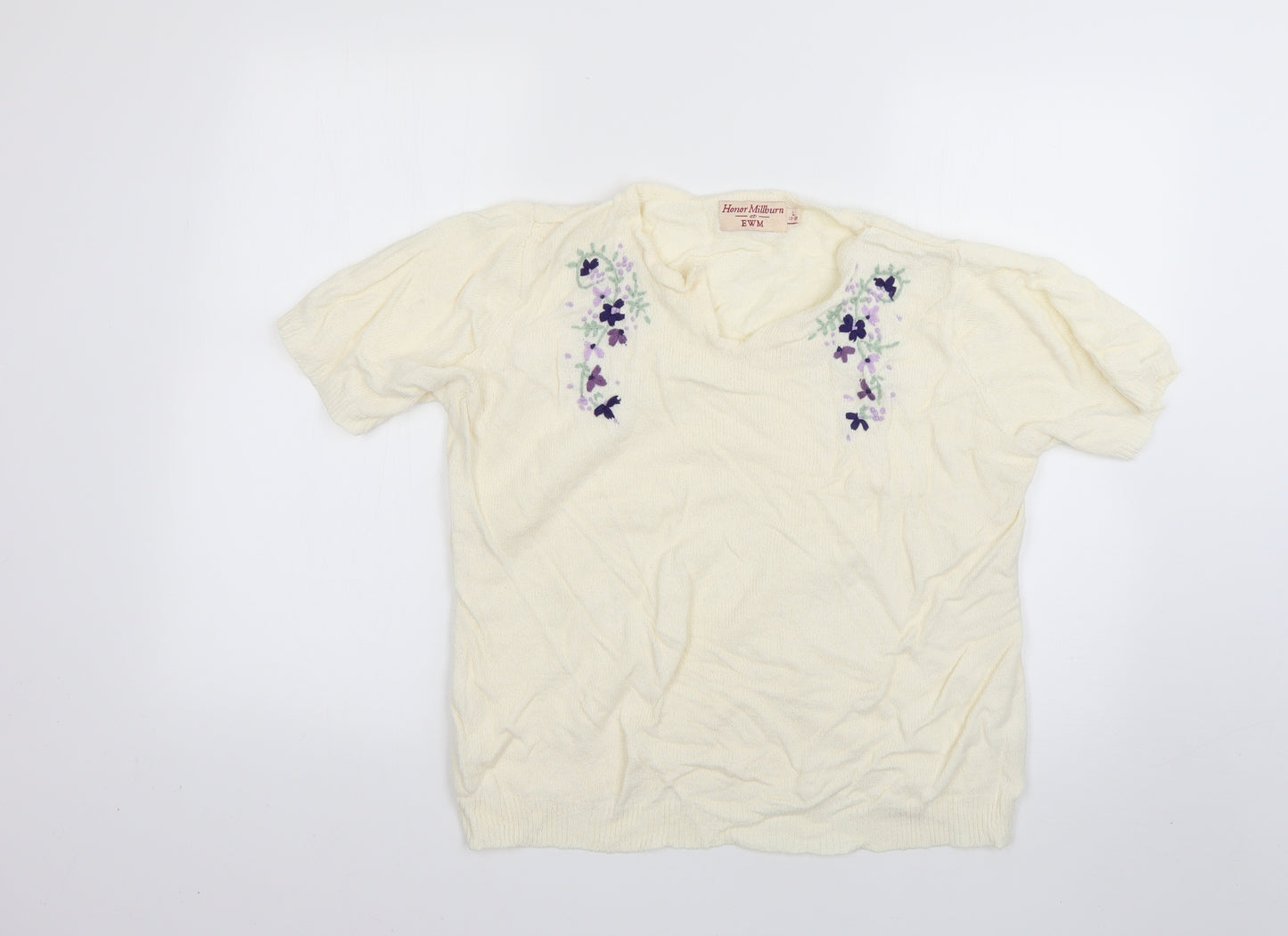 EWM Womens White   Pullover Jumper Size 18