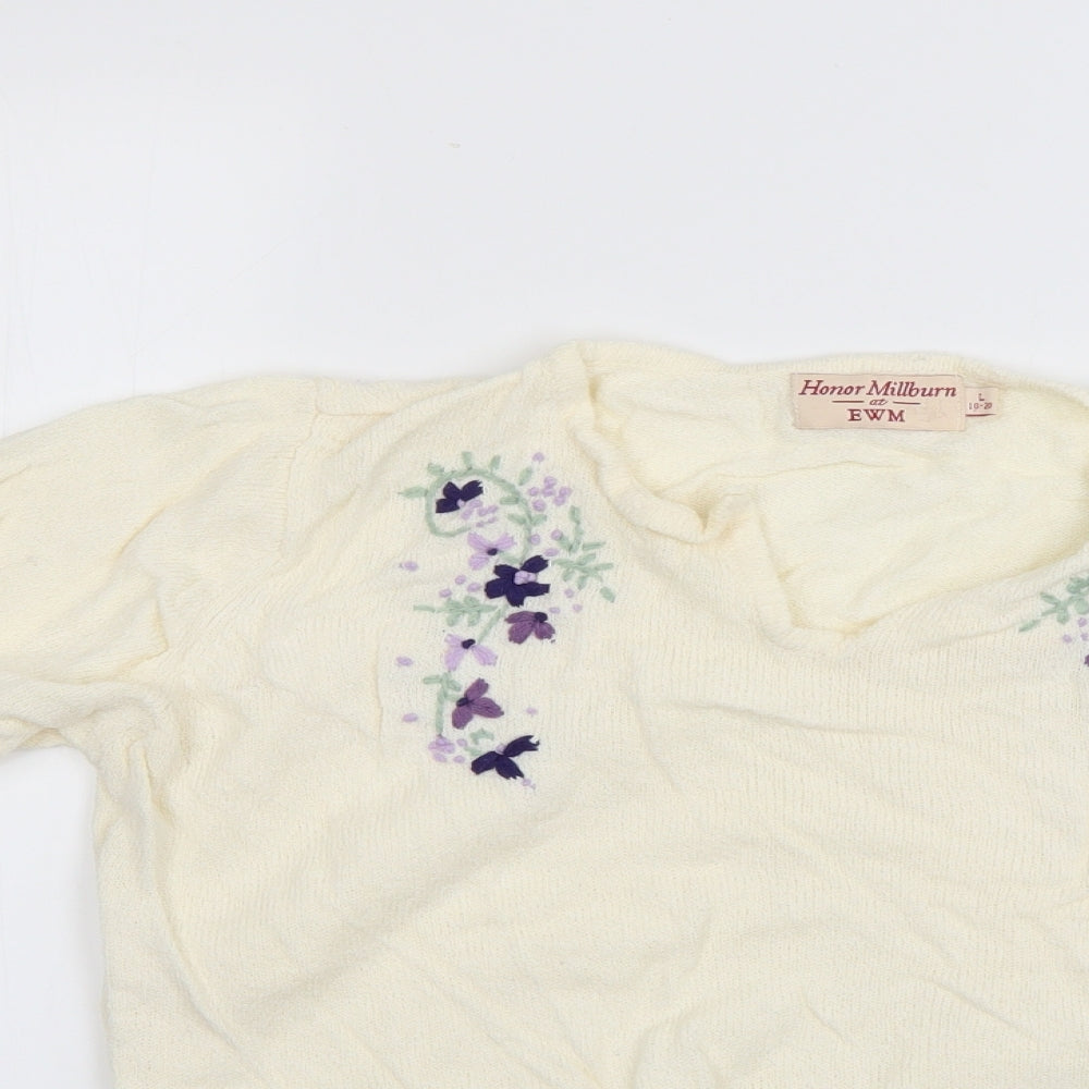 EWM Womens White   Pullover Jumper Size 18