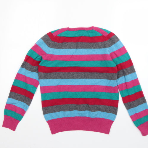 Marks and Spencer Womens Multicoloured Striped  Pullover Jumper Size 14