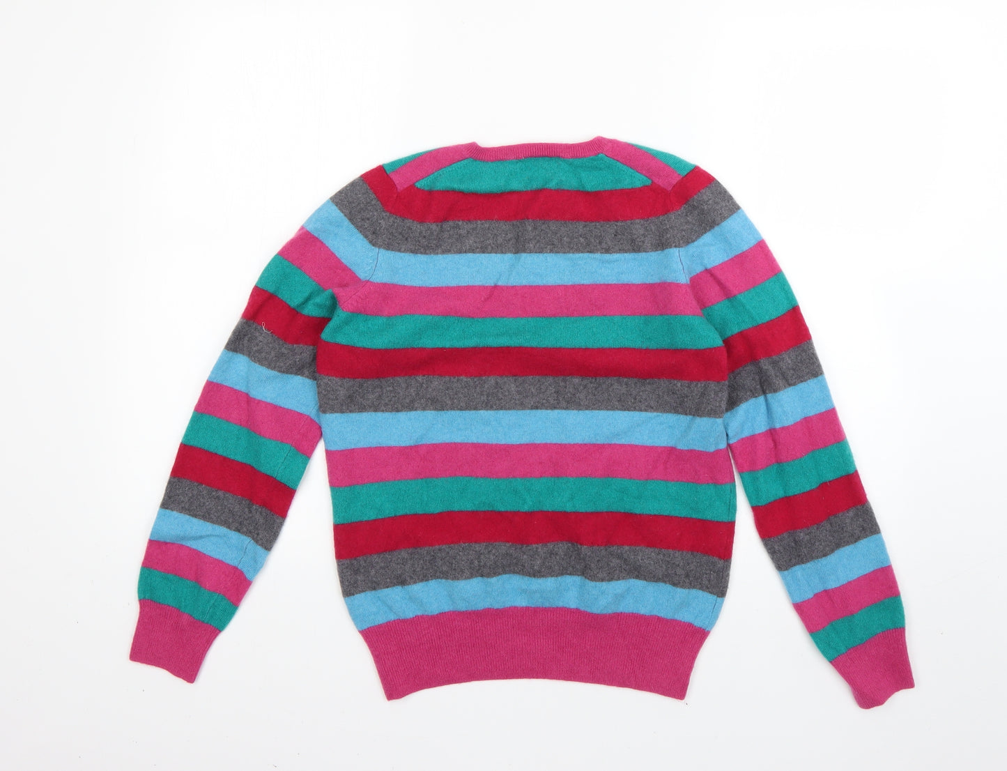 Marks and Spencer Womens Multicoloured Striped  Pullover Jumper Size 14