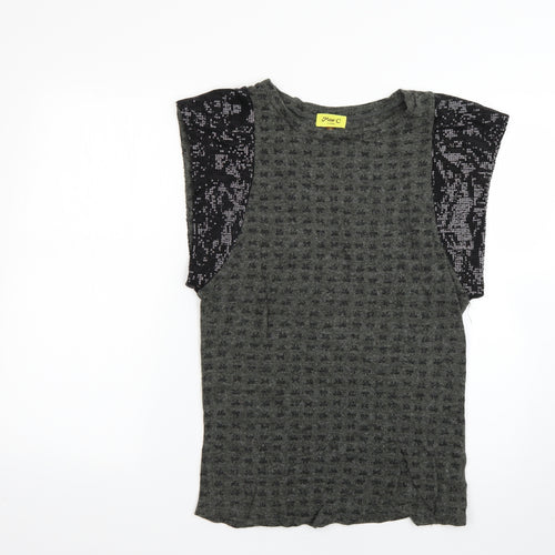 max c Womens Green   Basic T-Shirt Size 10