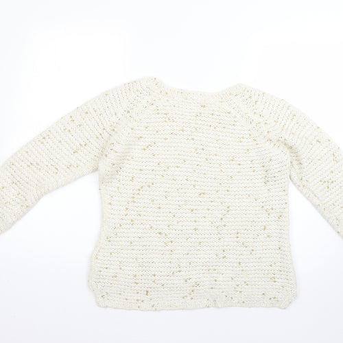 Marks and Spencer Womens Beige   Pullover Jumper Size 14