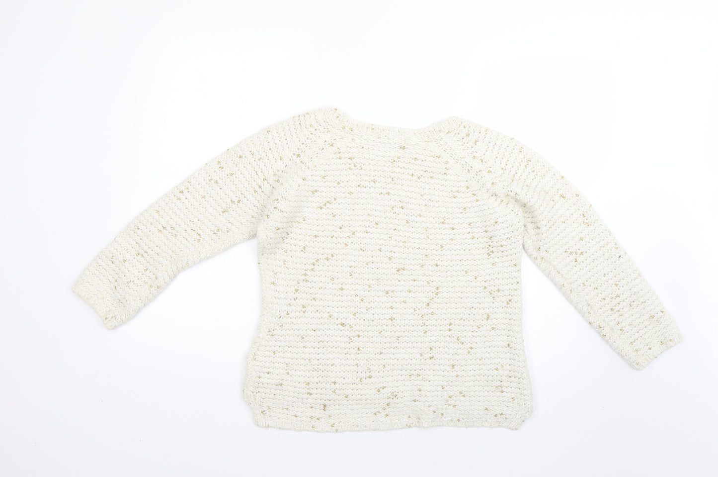 Marks and Spencer Womens Beige   Pullover Jumper Size 14