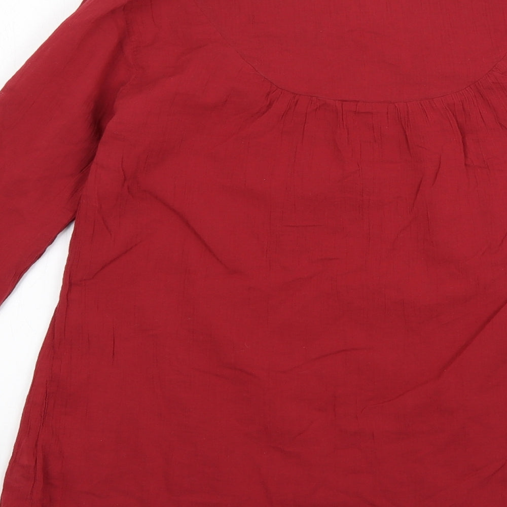 thought Womens Red   Basic Blouse Size 12