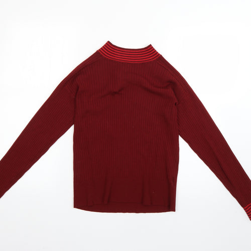 NEXT Womens Red Striped  Pullover Jumper Size 12