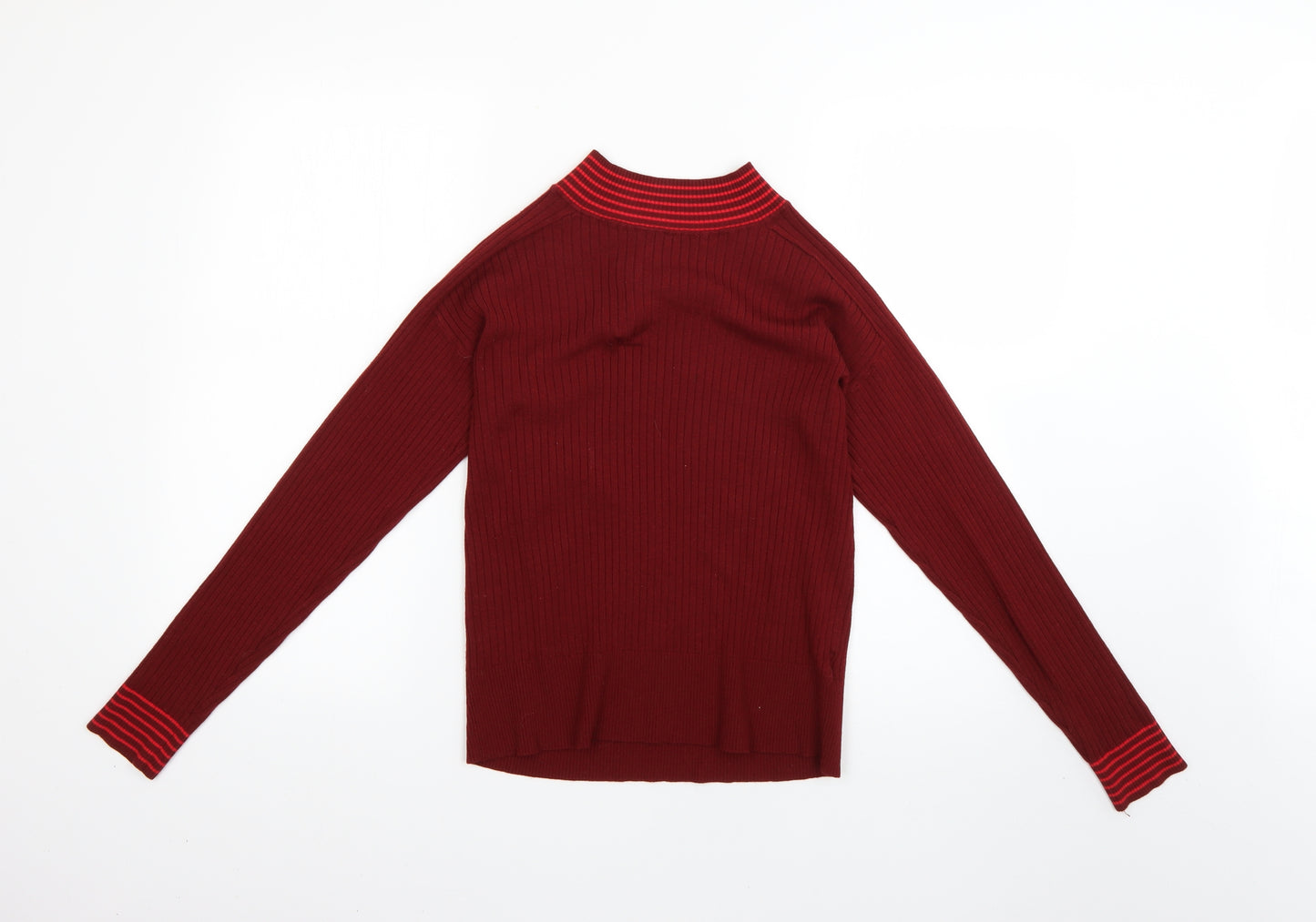 NEXT Womens Red Striped  Pullover Jumper Size 12