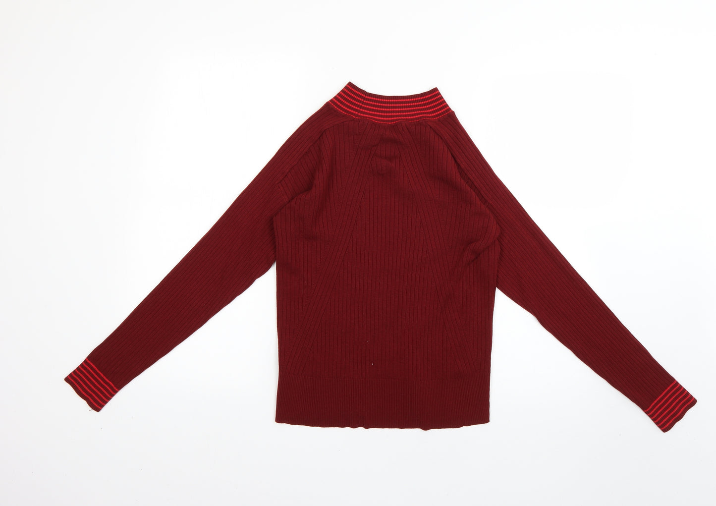 NEXT Womens Red Striped  Pullover Jumper Size 12