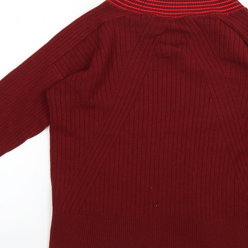 NEXT Womens Red Striped  Pullover Jumper Size 12
