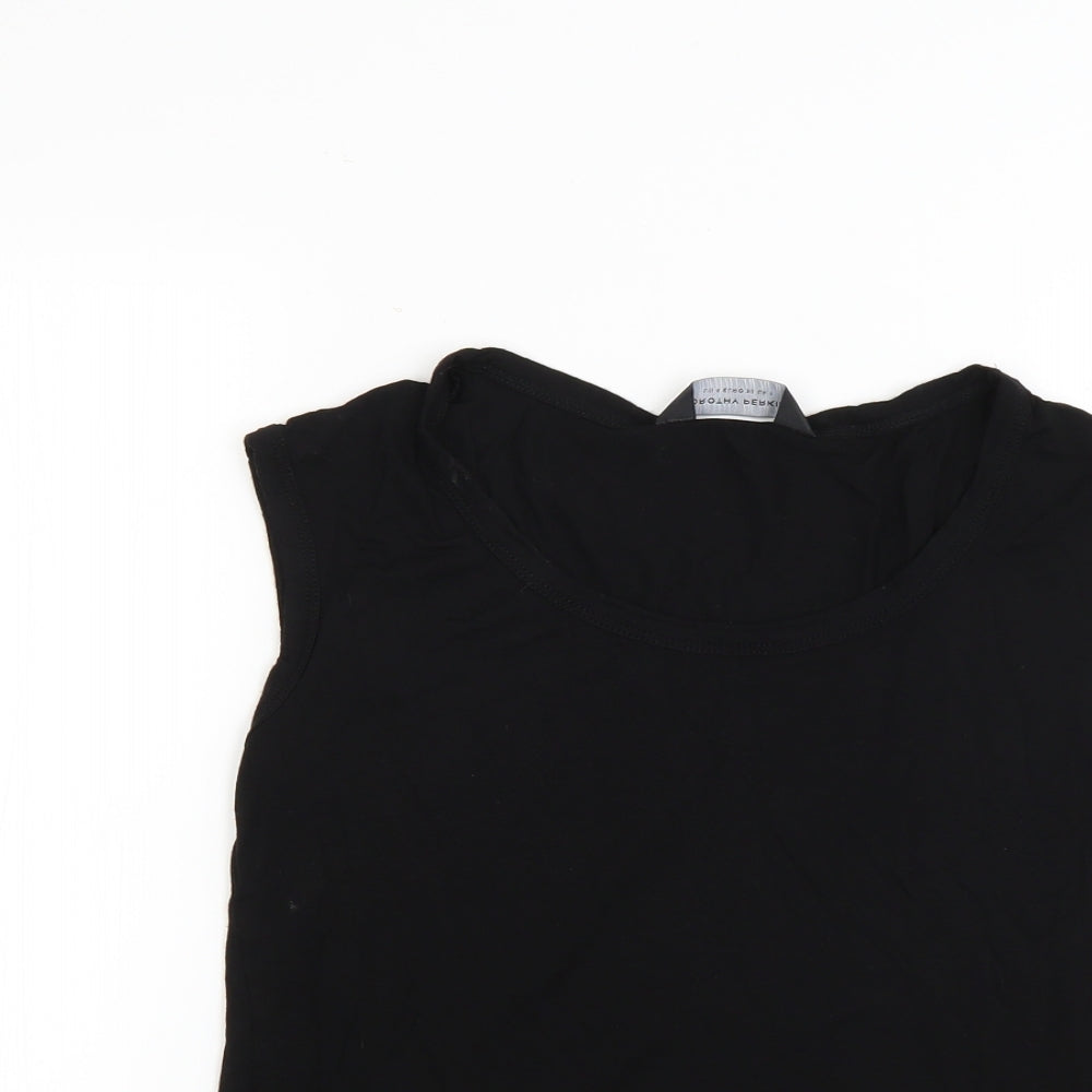 Dorothy Perkins Womens Black   Basic T-Shirt Size 8