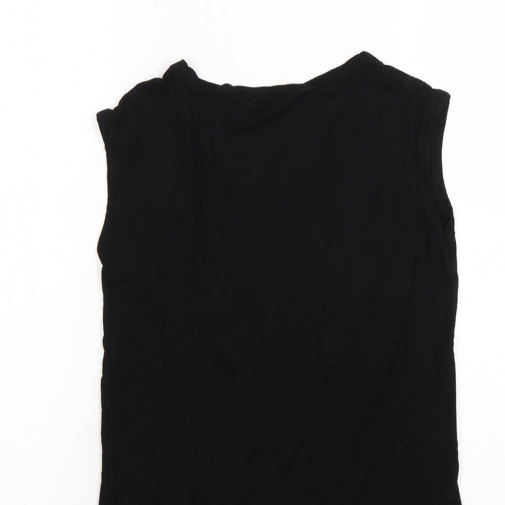 Dorothy Perkins Womens Black   Basic T-Shirt Size 8