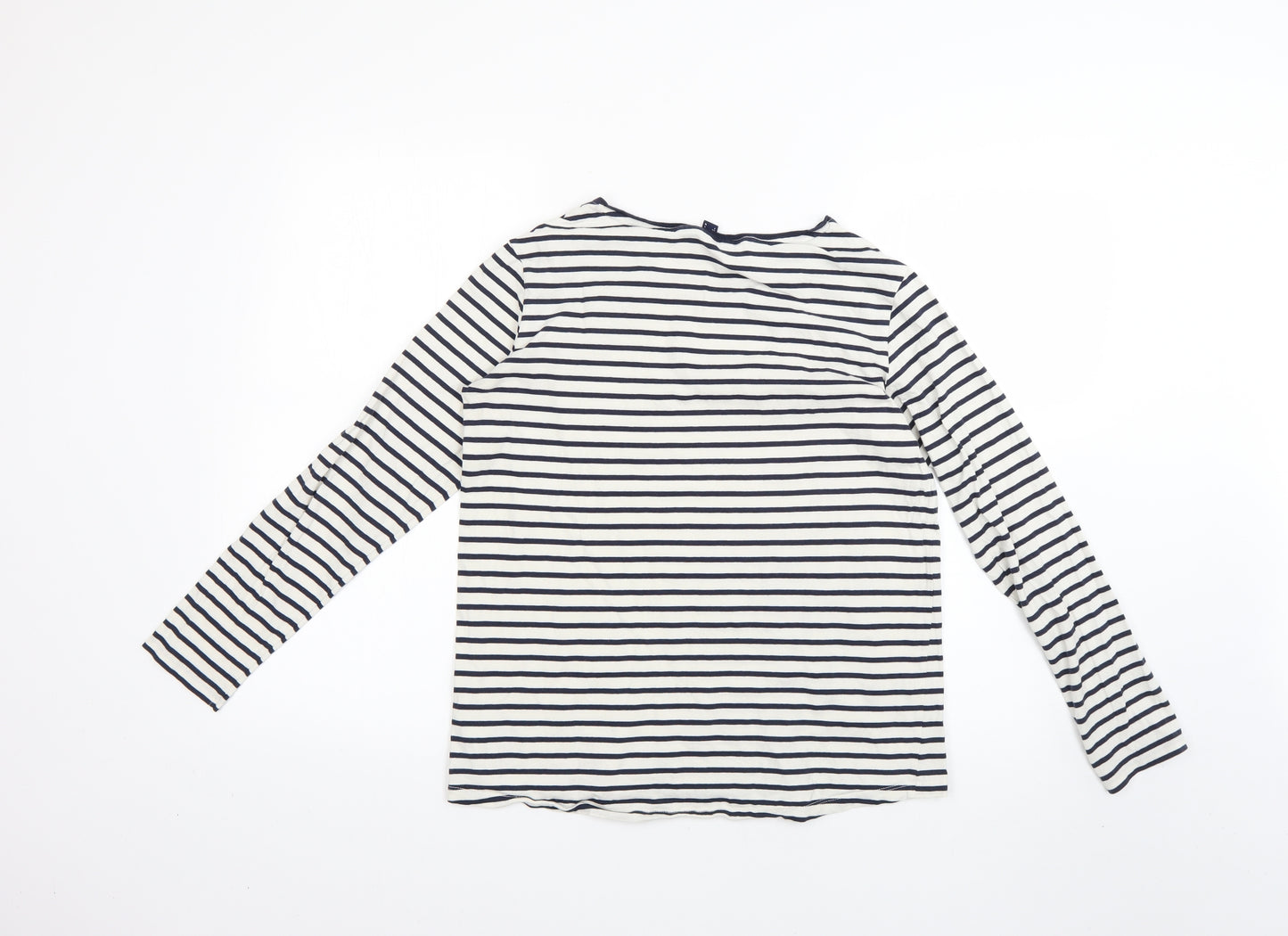 Esprit Womens White Striped  Basic T-Shirt Size S