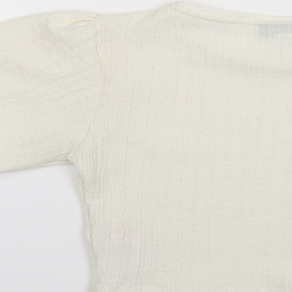 Topshop Womens Beige   Basic Blouse Size 8