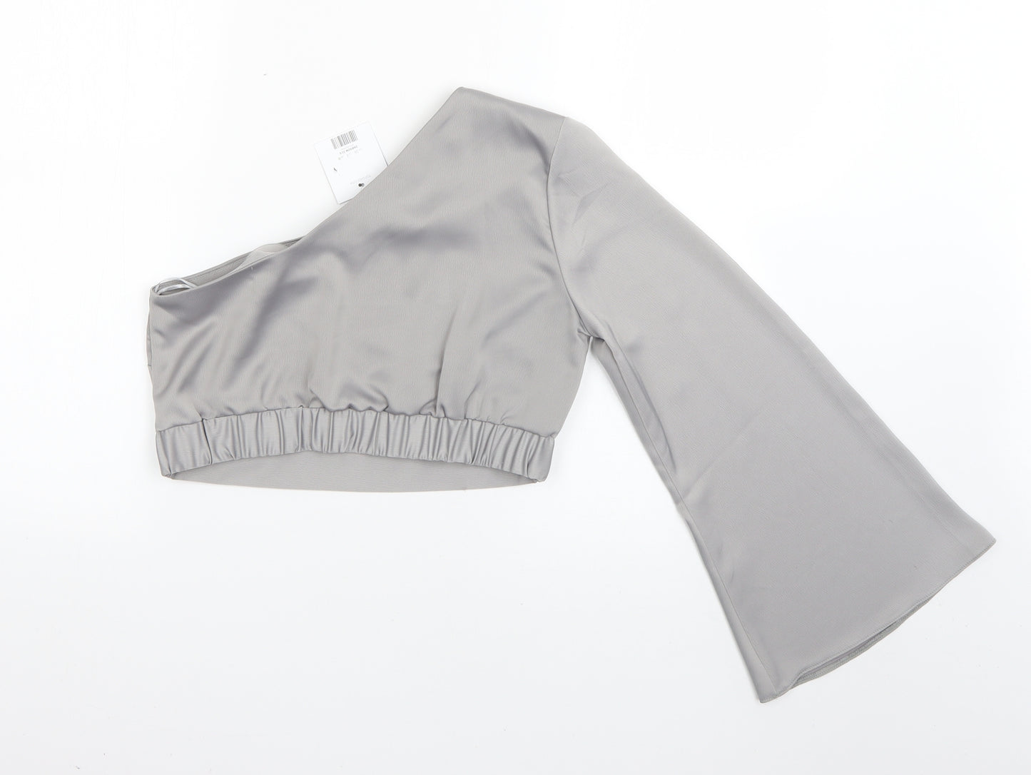 Topshop Womens Silver   Basic Blouse Size 8