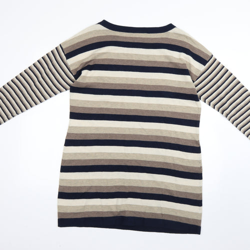 Wallis Womens Multicoloured Striped  Jumper Dress  Size L