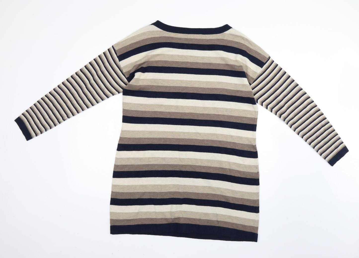 Wallis Womens Multicoloured Striped  Jumper Dress  Size L