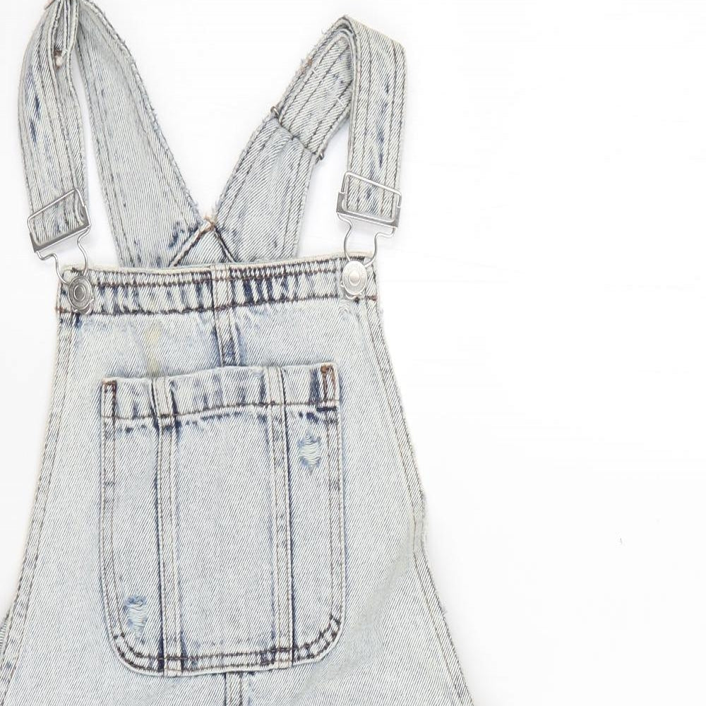 New Look Womens Blue   Pinafore/Dungaree Dress  Size 10