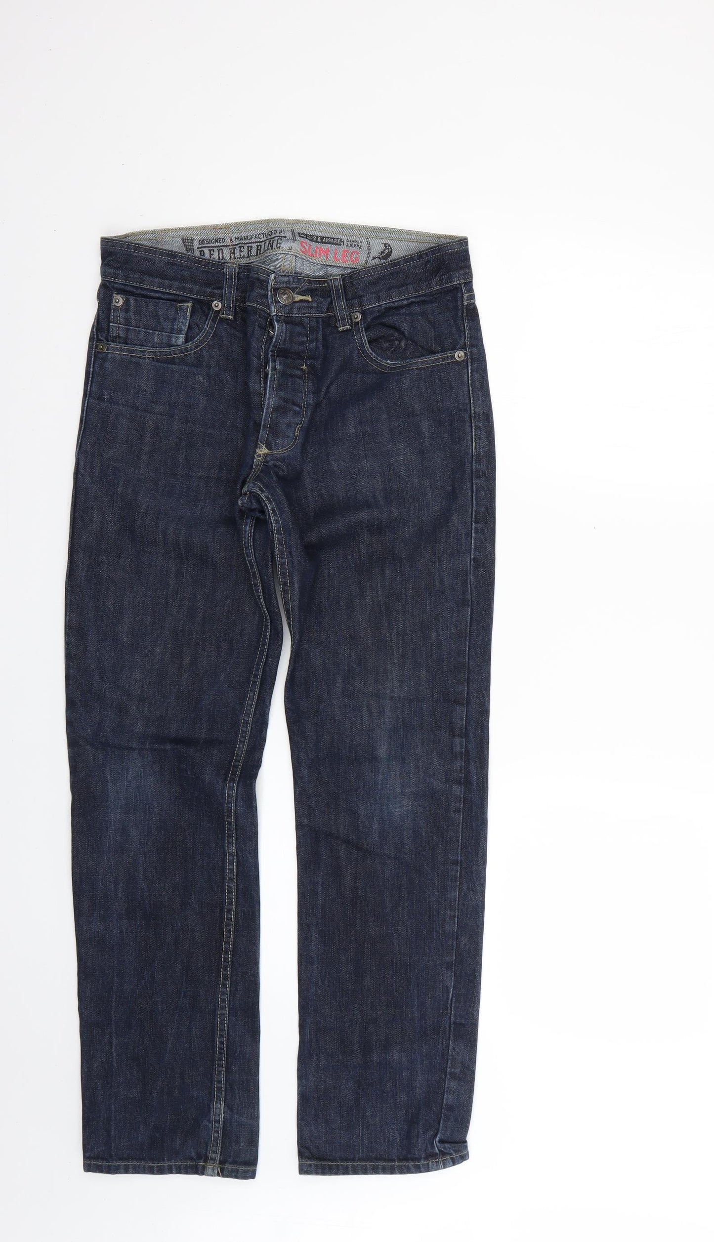 Debenhams Mens Blue   Straight Jeans Size 30 L27 in