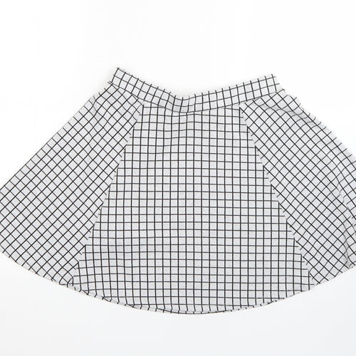 New Look Womens Multicoloured Check  Flare Skirt Size 10