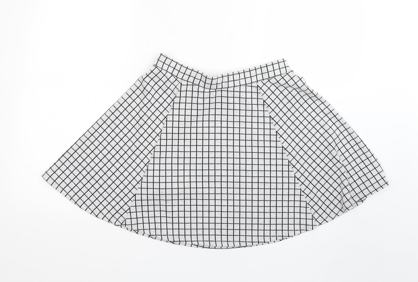 New Look Womens Multicoloured Check  Flare Skirt Size 10