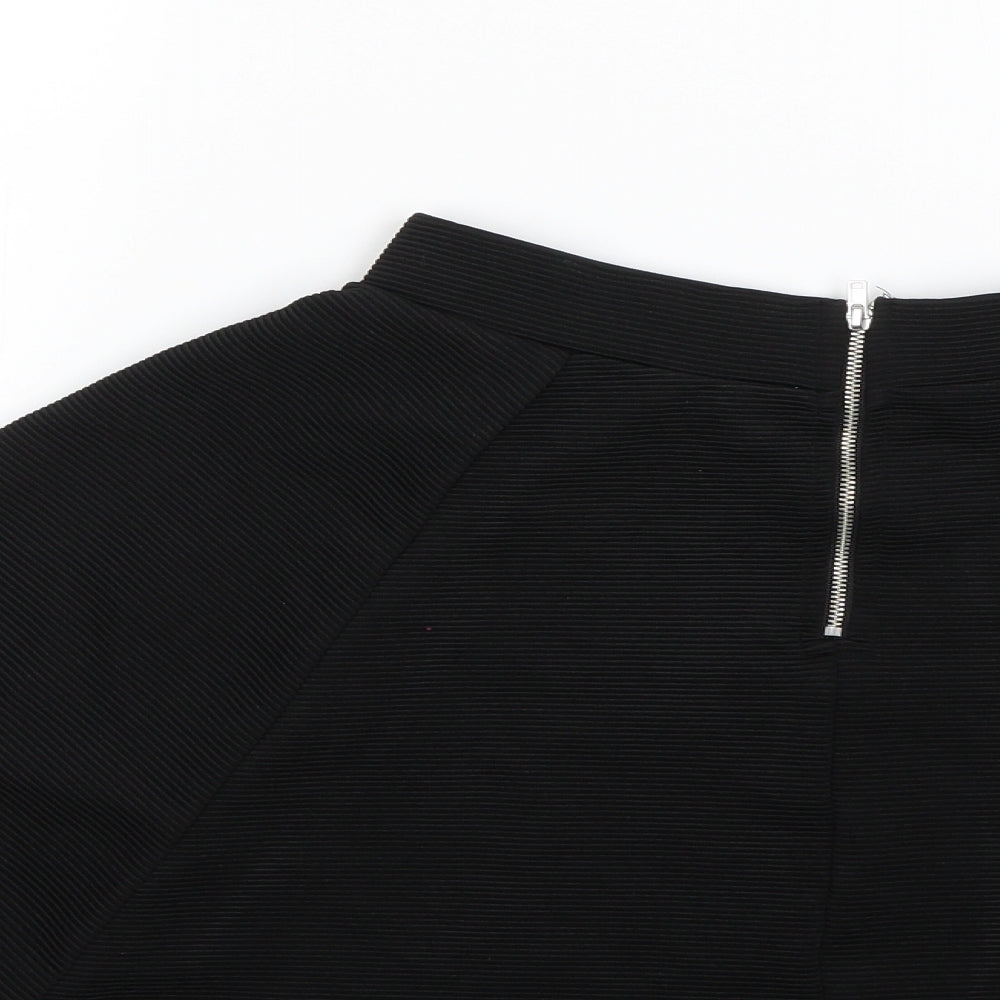 H&M Womens Black   Flare Skirt Size S