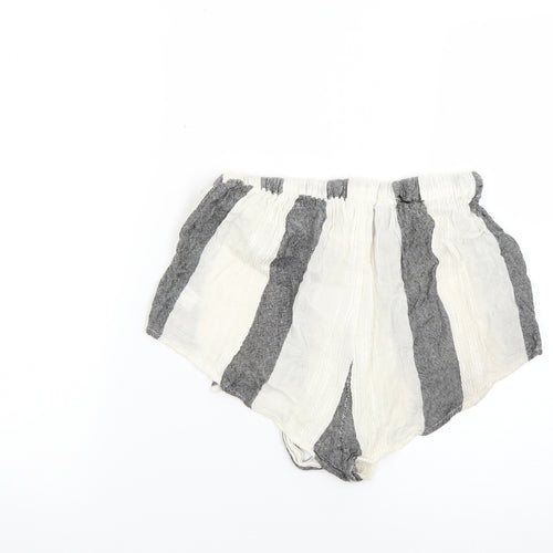 ASOS Womens Multicoloured Striped  Cut-Off Shorts Size 8