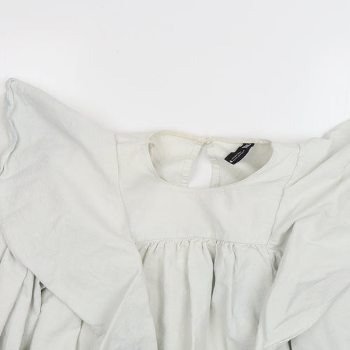 Zara Womens Grey   Basic Blouse Size XS