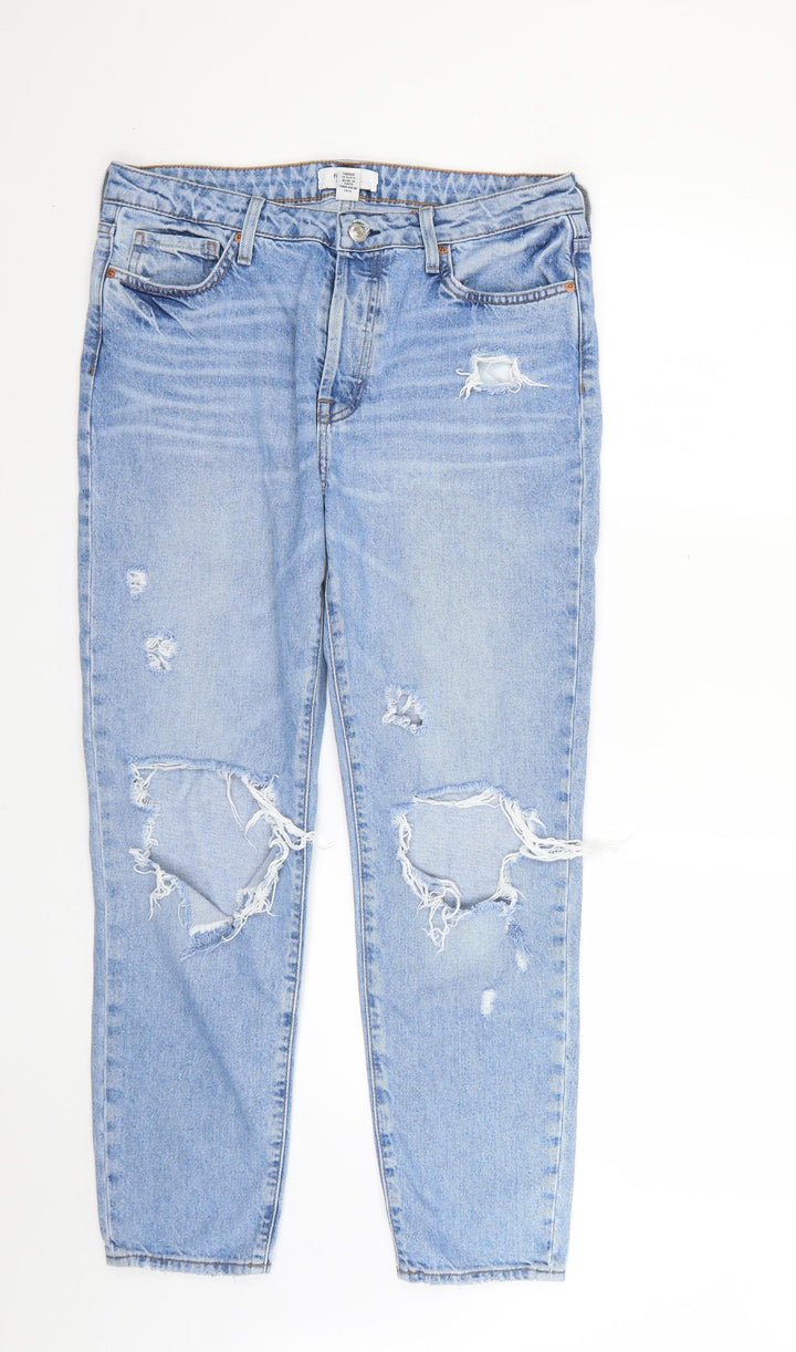 forever21 Womens Blue Straight Jeans Size 30 L26 in