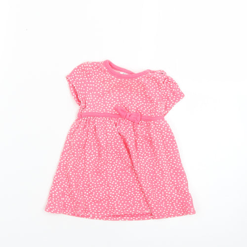 F&F Baby Pink Geometric  Fit & Flare  Size 0-3 Months