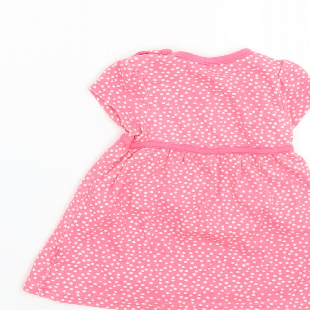 F&F Baby Pink Geometric  Fit & Flare  Size 0-3 Months