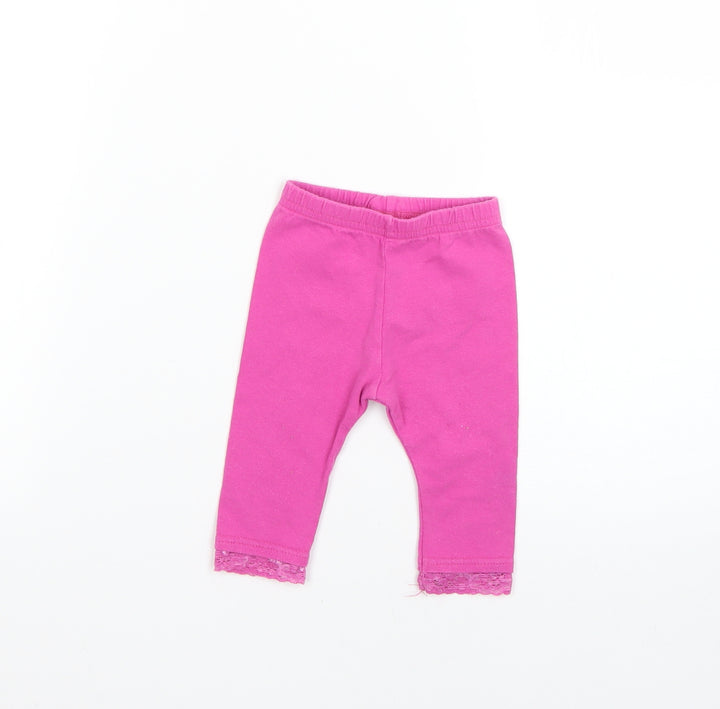 M&Co Baby Pink   Cropped Trousers Size 0-3 Months
