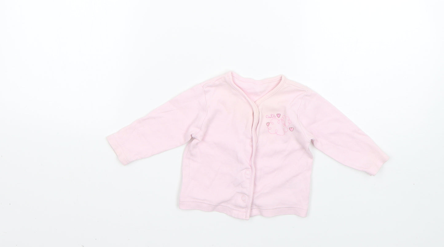 George Baby Pink   Cardigan Jumper Size 0-3 Months