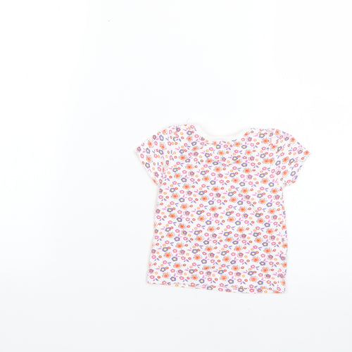 M&Co Baby Multicoloured Floral  Basic T-Shirt Size 0-3 Months