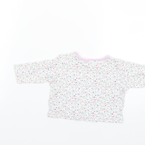 George Baby Multicoloured Floral  Basic T-Shirt Size 0-3 Months